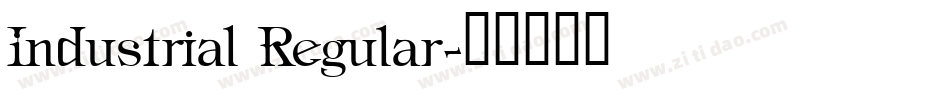 Industrial Regular字体转换